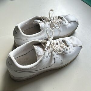 Nike Cortez ‘72 Mens Leather Triple White Sneakers Shoes 819719-110 Sz 11 US